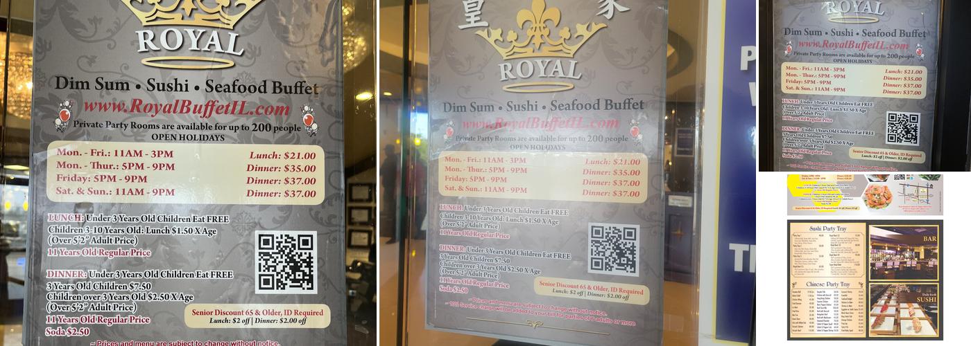 Royal Buffet Menu