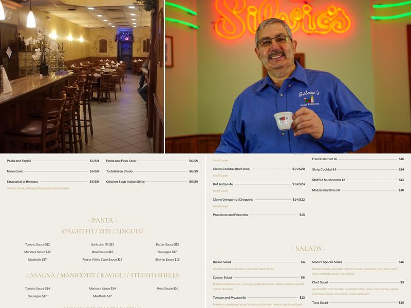Silvio's Italian Restaurant & Pizzeria Menu