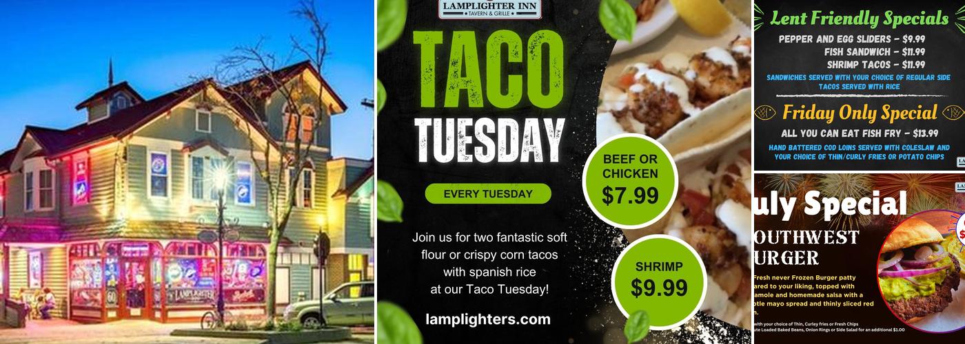 Lamplighter Inn Tavern & Grille Menu