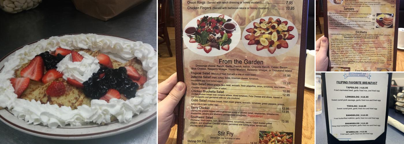 Annie's Restaurant and Pancake House Menu