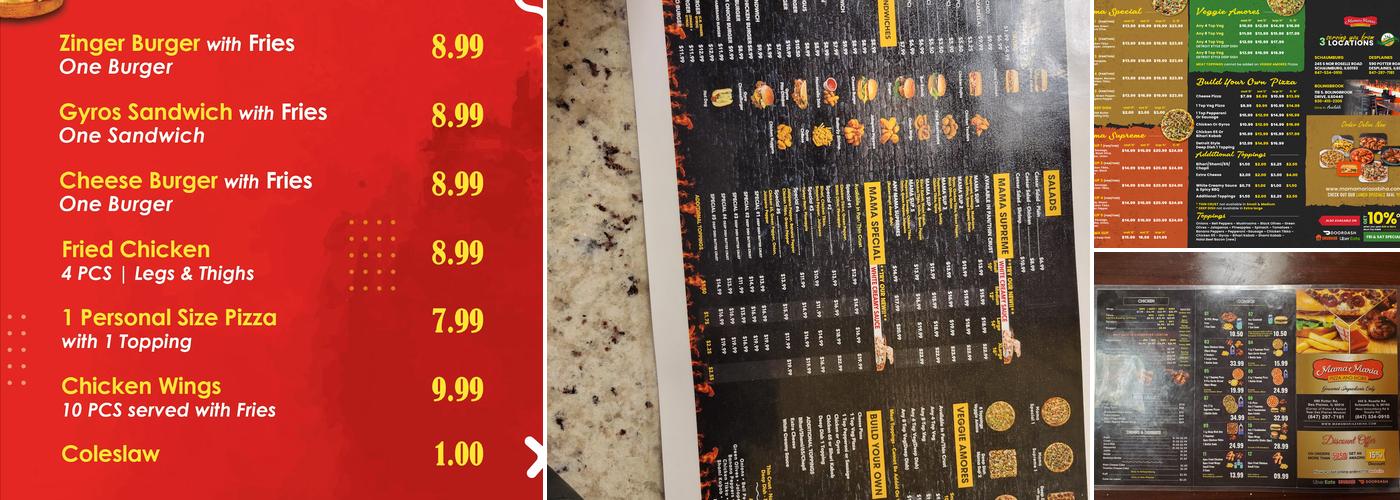 Maria's Halal Pizzeria (Schaumburg) Menu