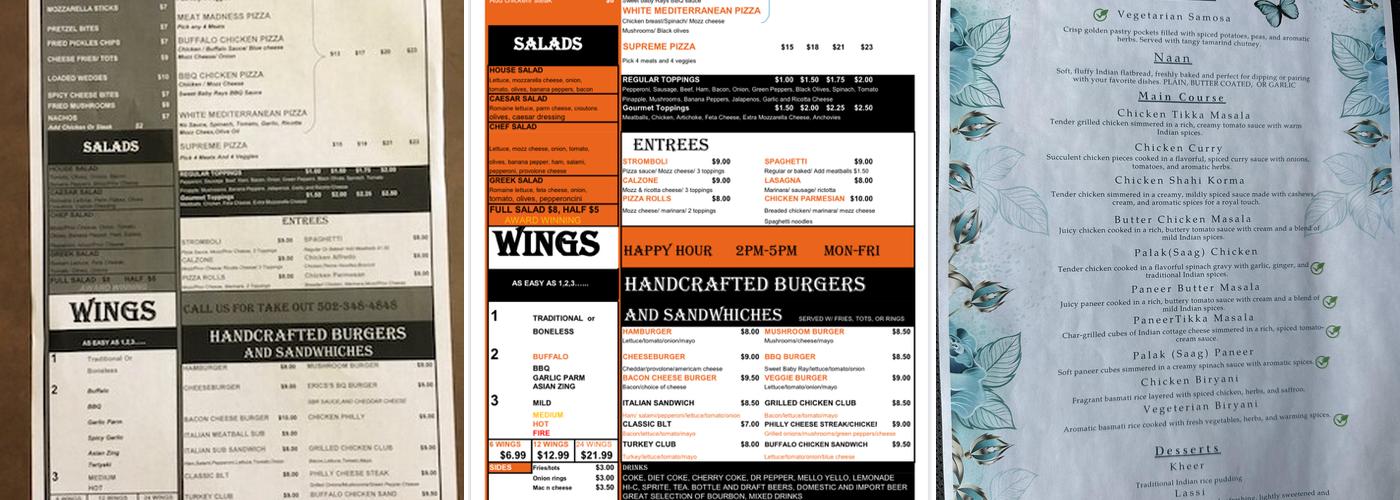 Bourbon Brick Oven & Grill (Under New Management) Menu