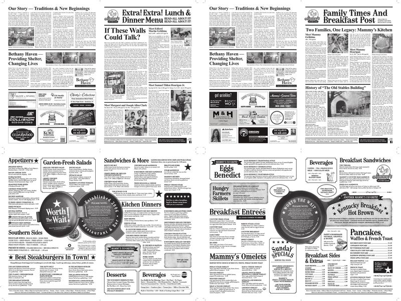 Mammy's Kitchen & Bar Menu