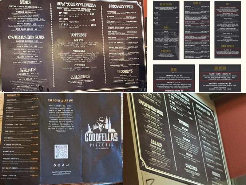 Goodfellas Pizzeria - Mainstrasse Village Menu