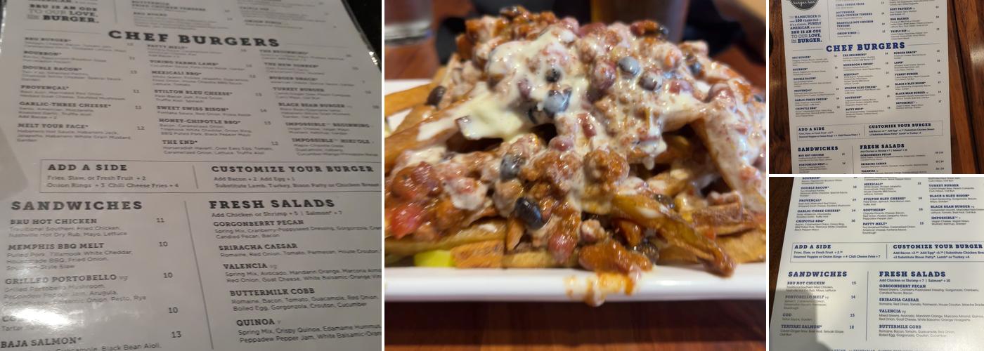 BRU Burger Bar - Cincinnati Menu