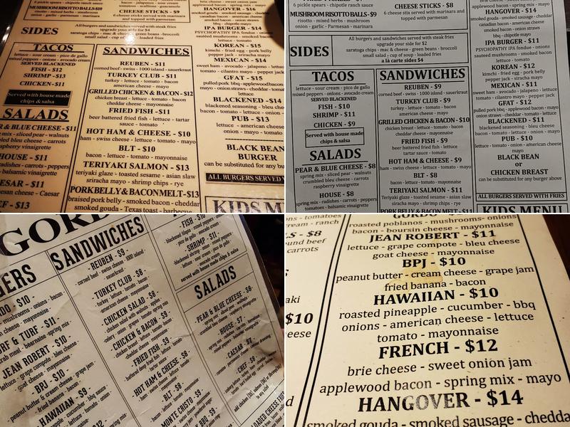 Gordo's Pub & Grill Menu