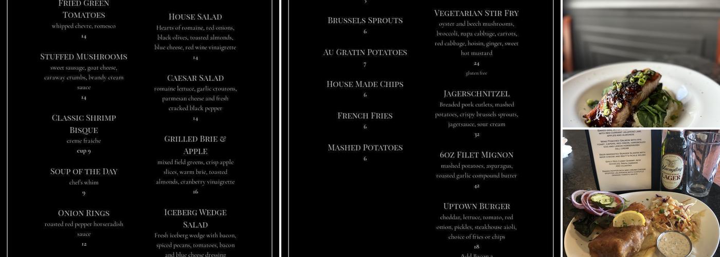 Uptown Cafe Menu