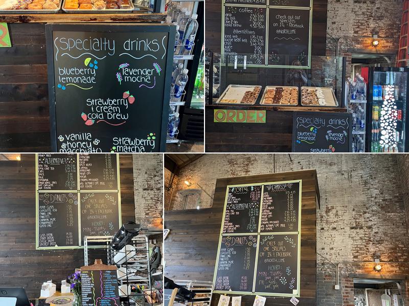 North Lime Coffee & Donuts - Old Lou Menu