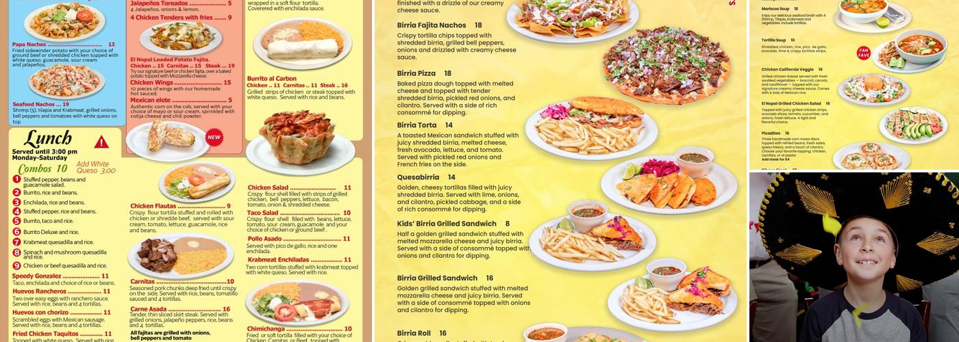 El Nopal Menu