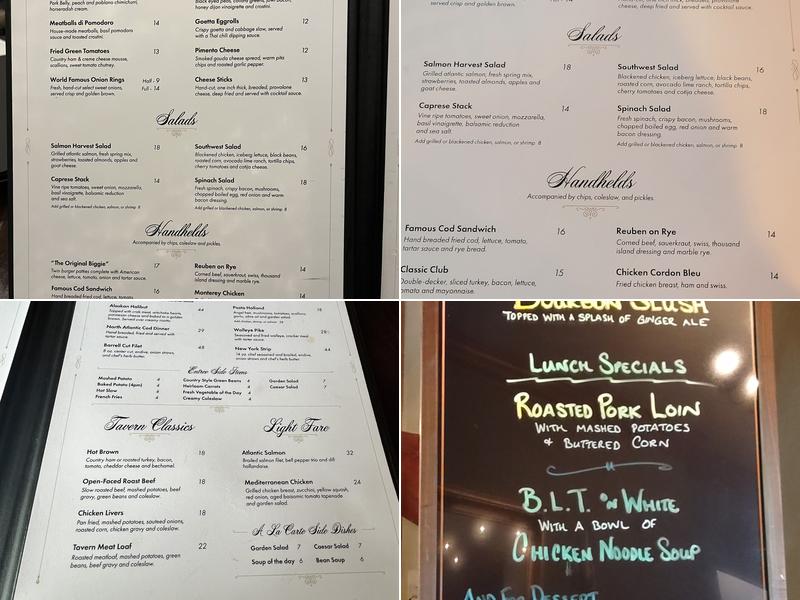 Greyhound Tavern Menu