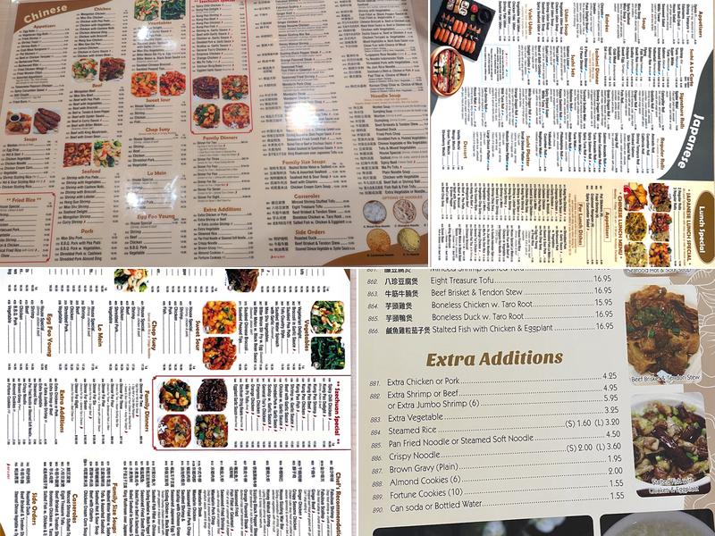 Noodle & Sushi Delight Menu