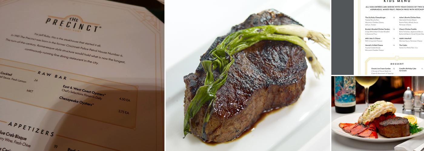 The Precinct By Jeff Ruby Menu