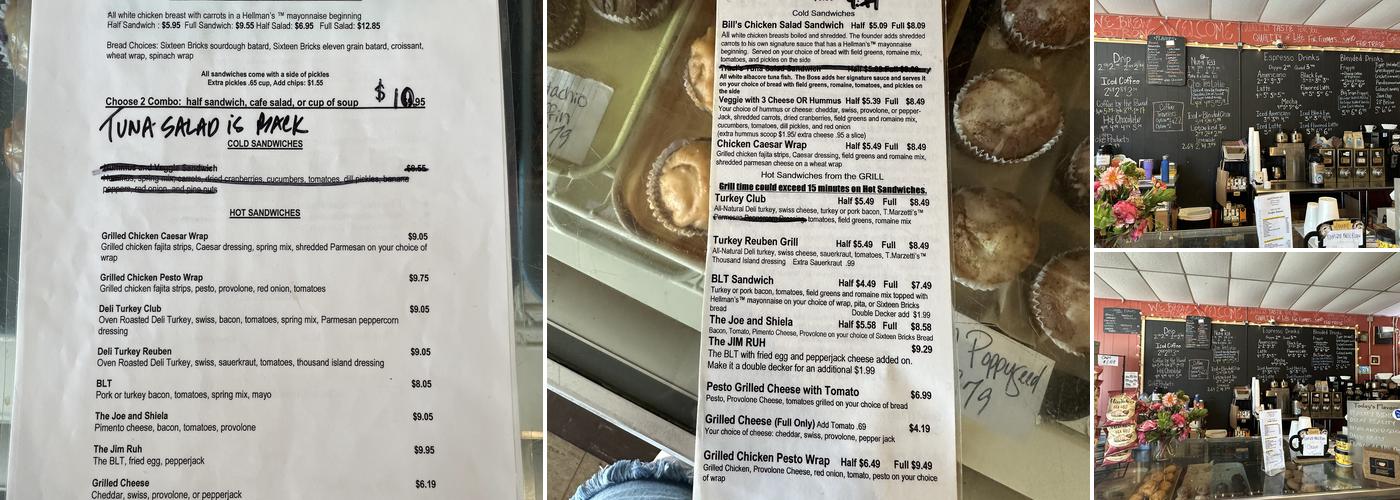 Reality Tuesday Cafe Menu