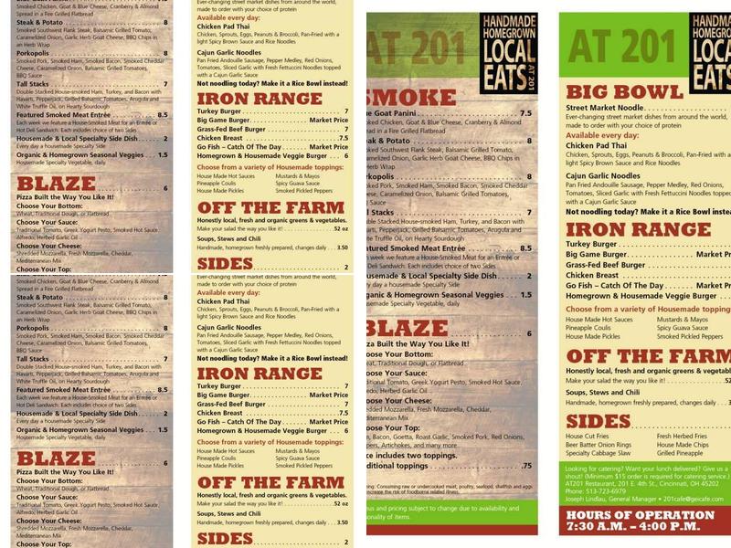 eat @201 Menu