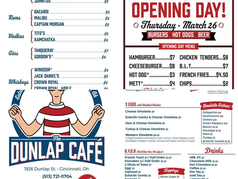 Dunlap Cafe Menu