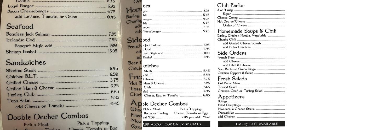 Loyal Café Menu