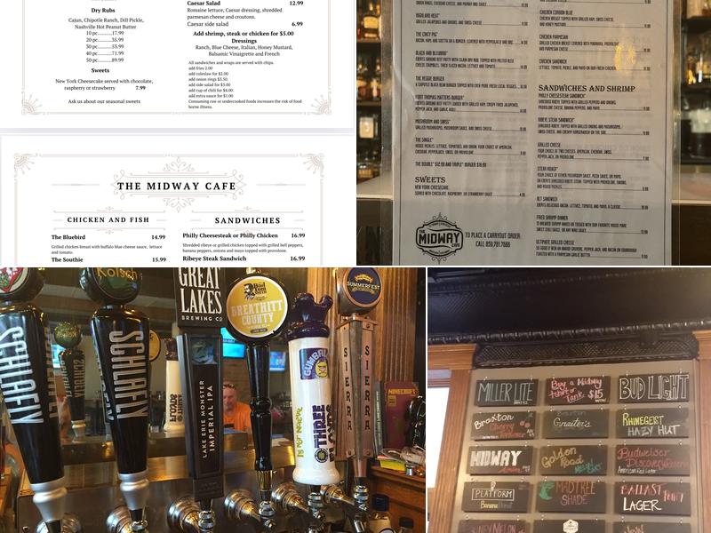 Midway Cafe Menu