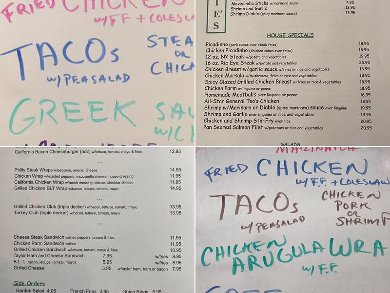 Vinnie's All Star Bar & Grill Menu