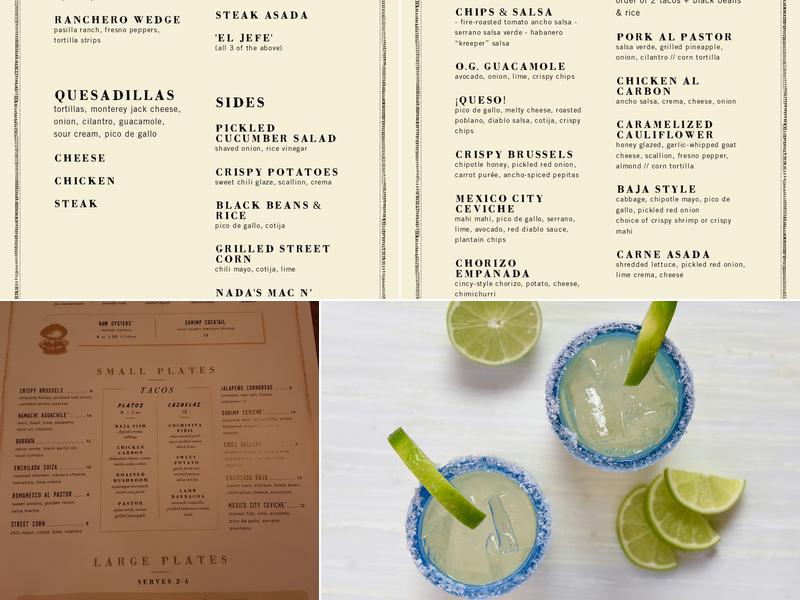 Nada Menu