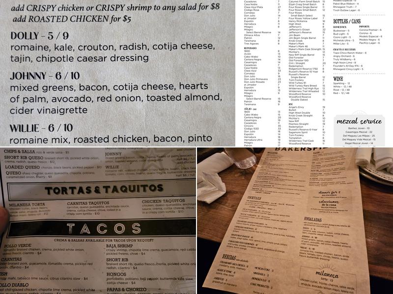 Bakersfield OTR Menu