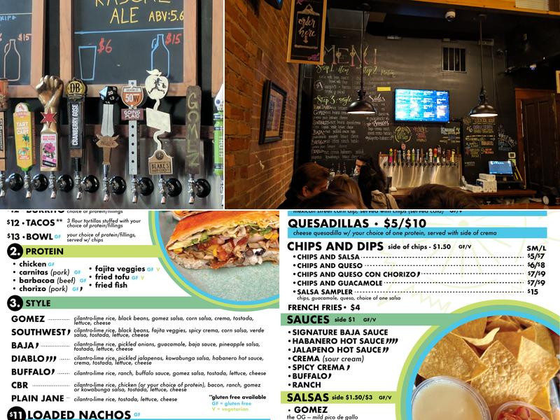 Gomez Salsa OTR Menu