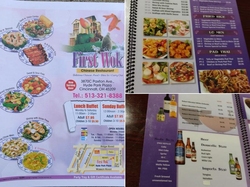 First Wok Menu