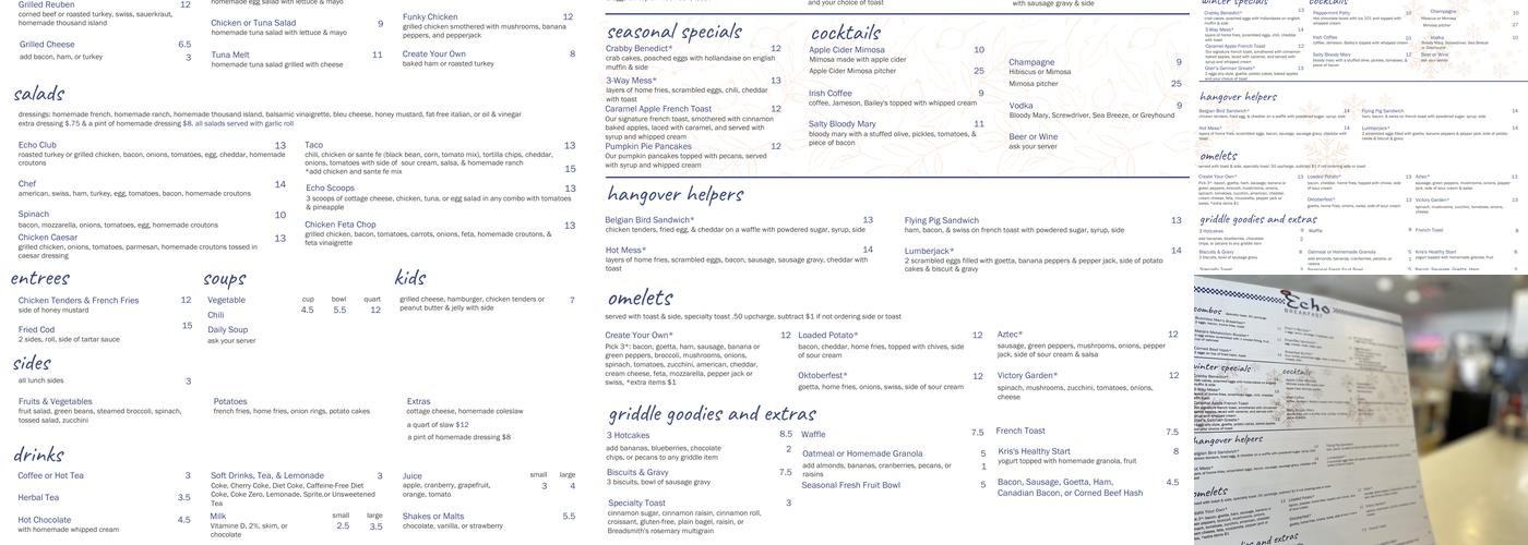 The Echo Menu