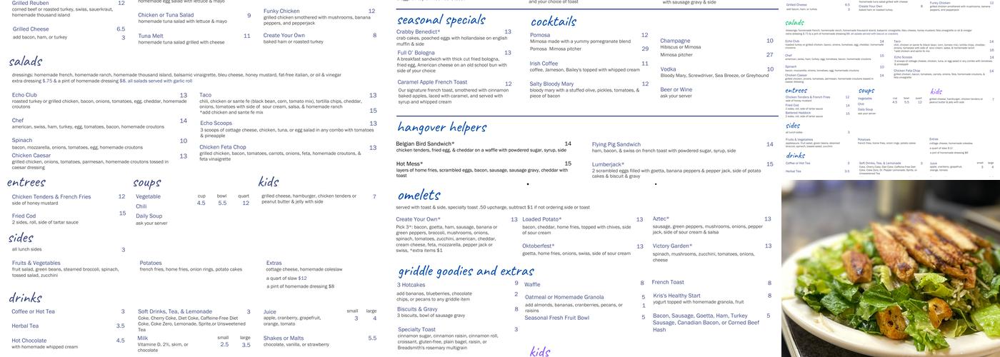 The Echo Menu