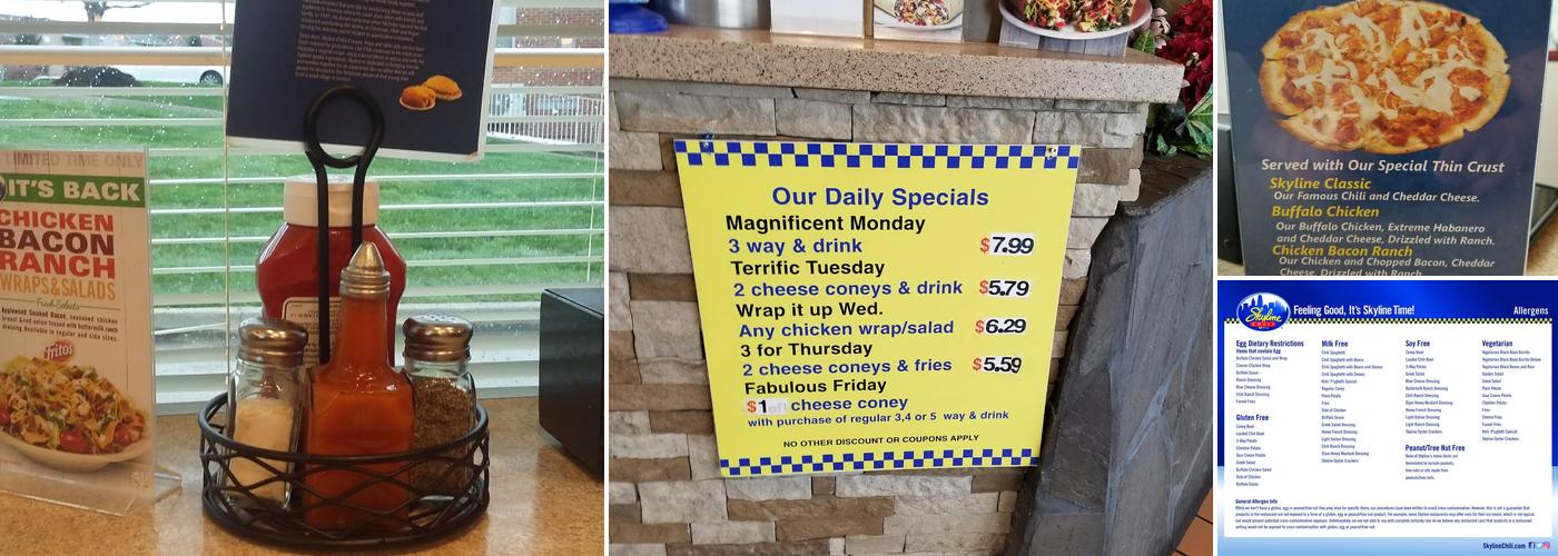 Skyline Chili Menu