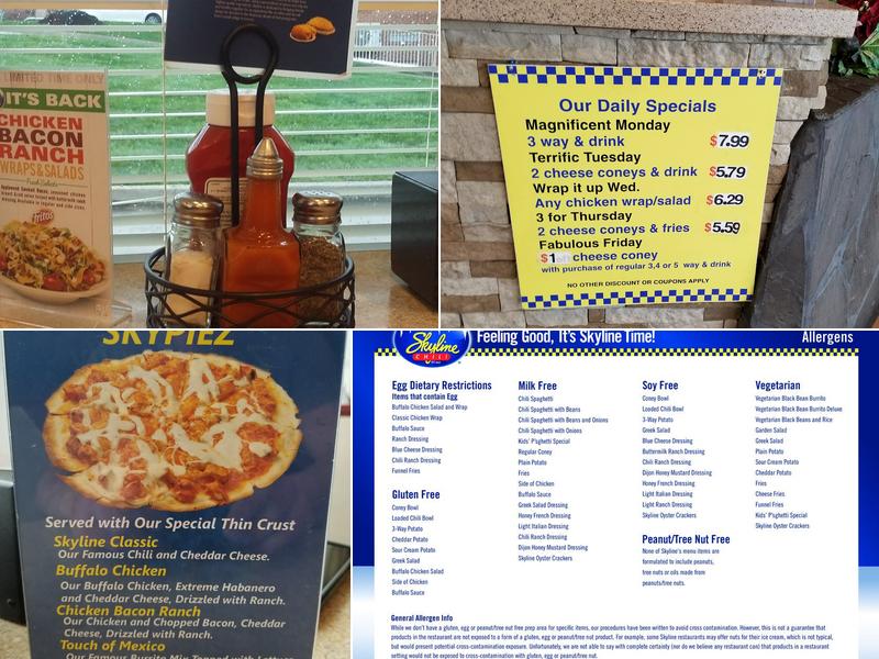 Skyline Chili Menu