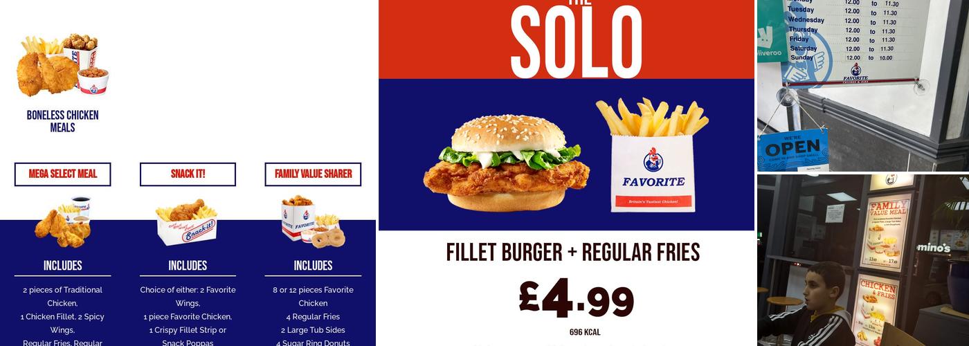 Favorite Chicken & Ribs Enfield Lancaster Road Menu