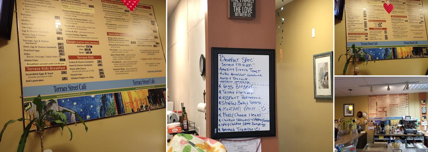 Terrace Cafe Menu