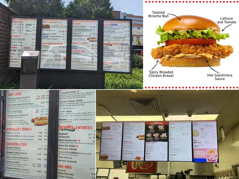Portillo's & Barnelli's Niles Menu