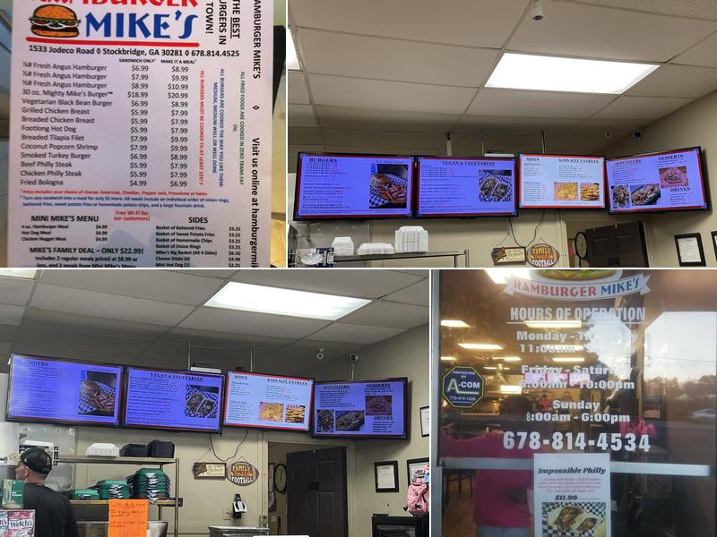 Hamburger Mike's Menu