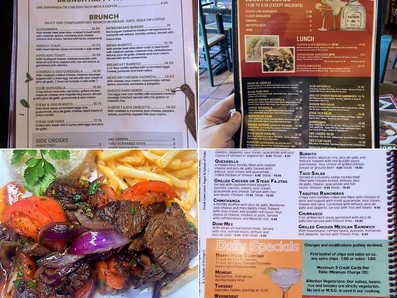 Refried Beans Menu