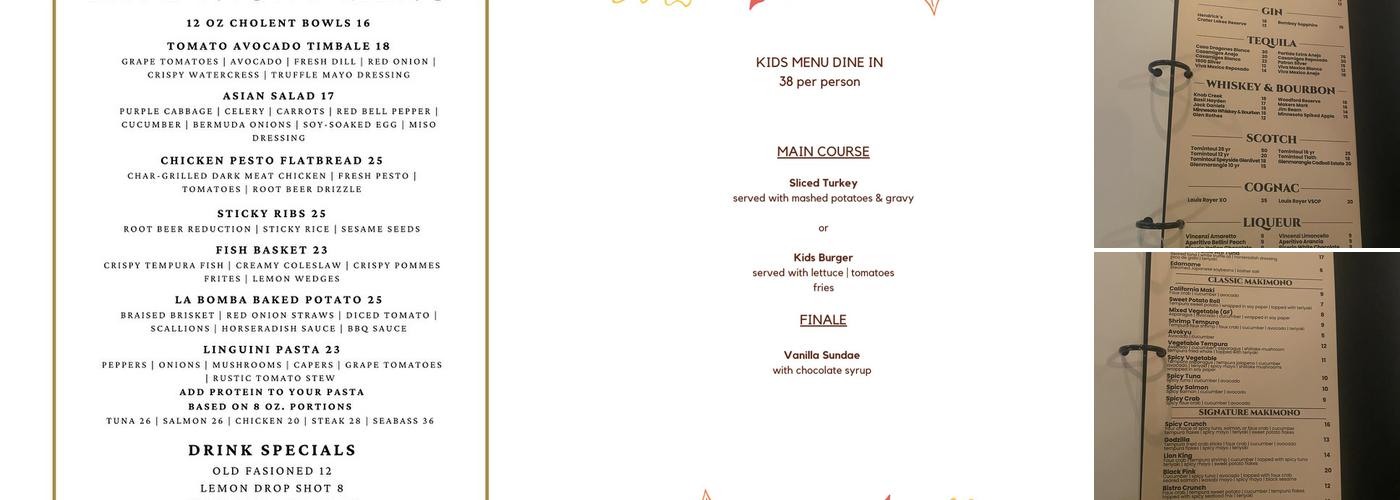 Shallots Bistro Menu
