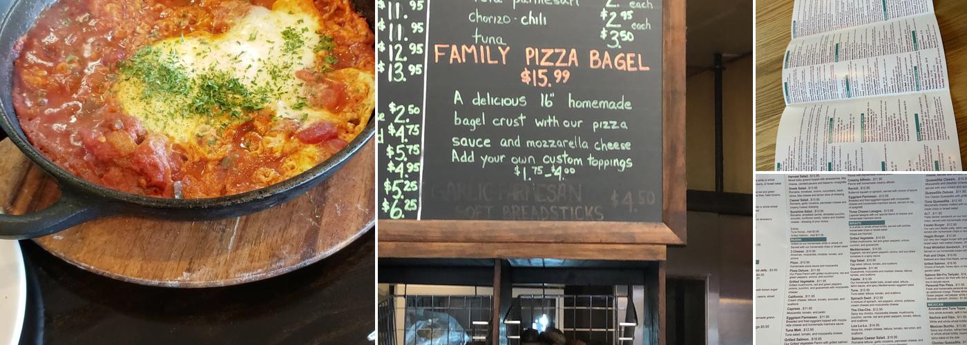 Emma's Bagel Cafe Menu