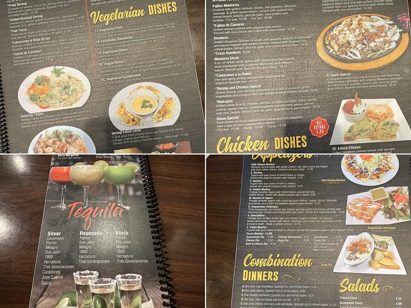 El Agave Mexican Restaurant Menu
