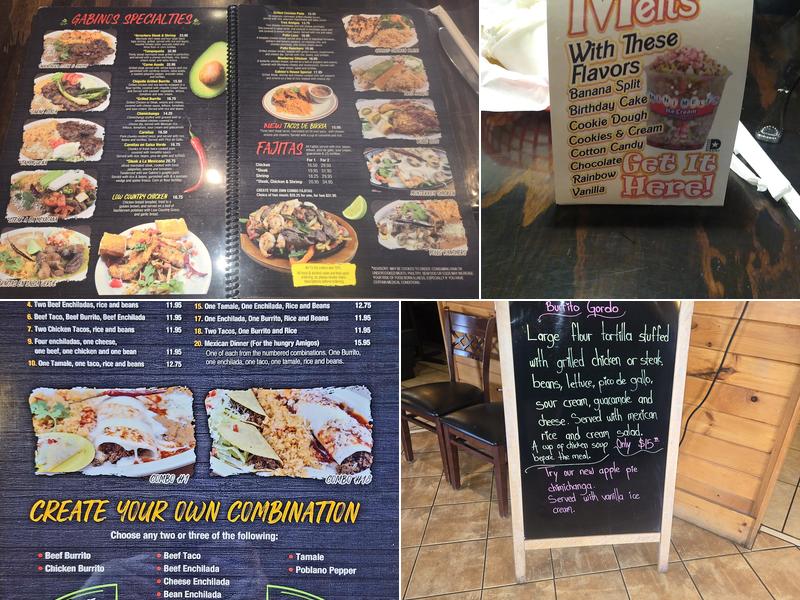 Gabino's Mexican Grill Menu