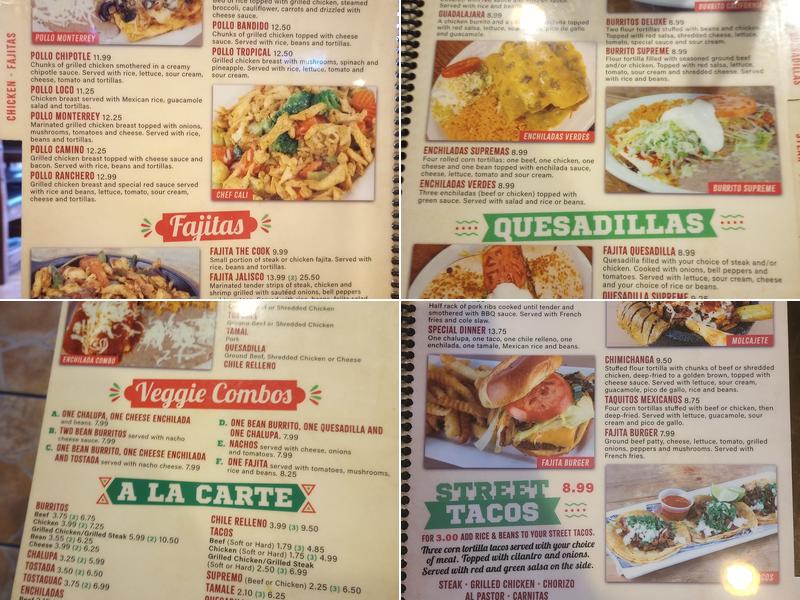 Casa Bonita Restaurant Menu