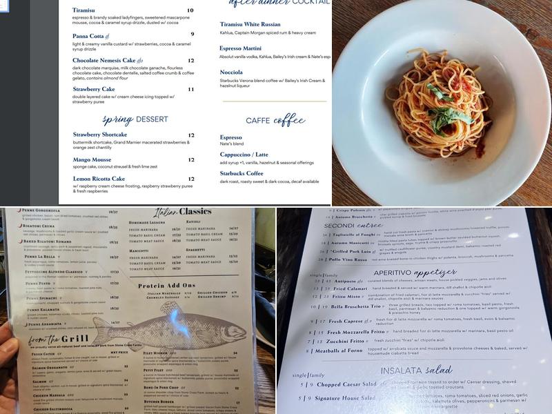 Bella Notte Menu
