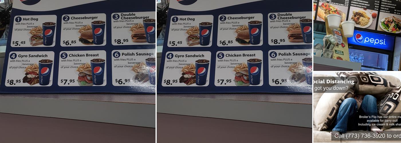 Broiler's Flip Menu