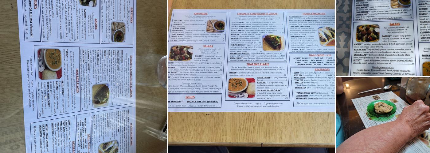 The Willow Bistro Menu