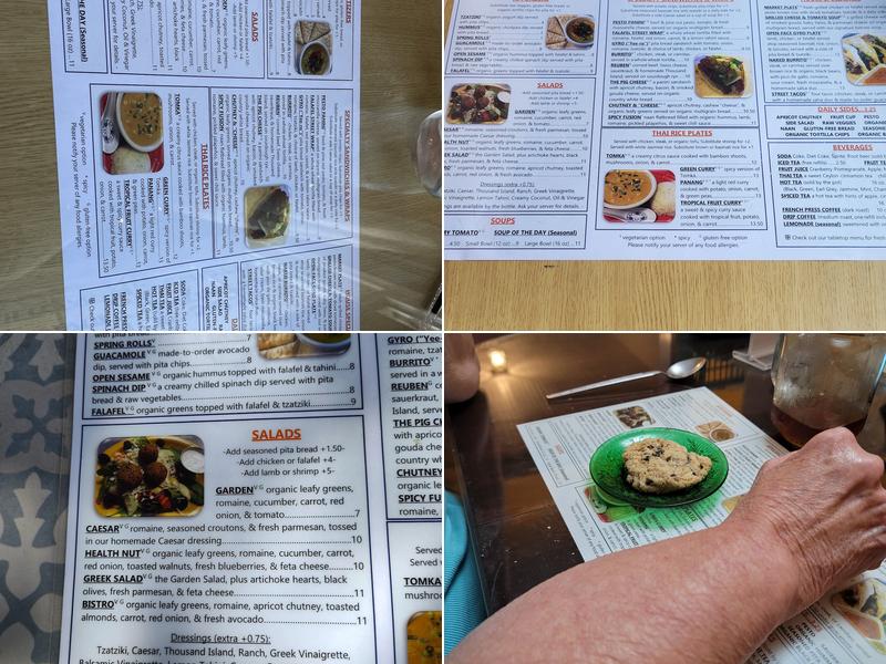 The Willow Bistro Menu