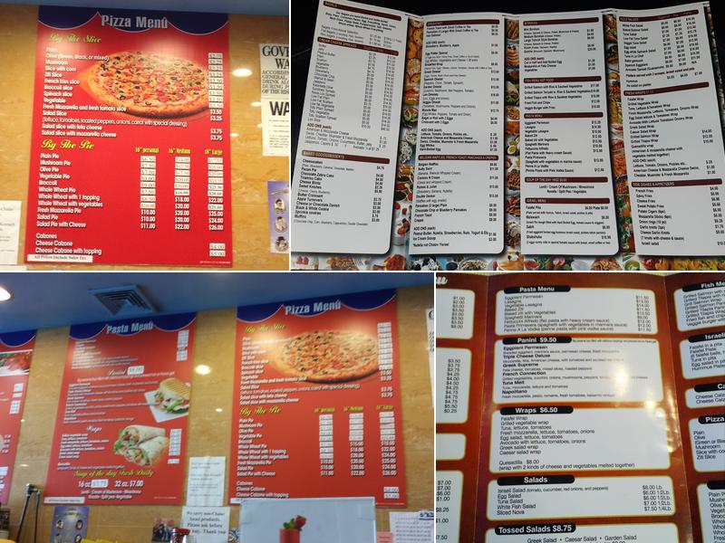 Pizza Palace Cafe Menu