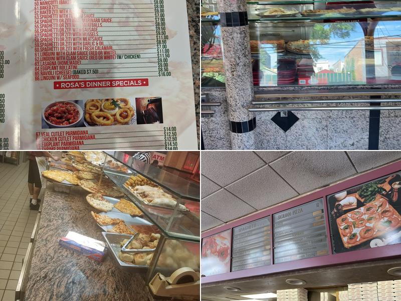 Rosa's Pizza Menu