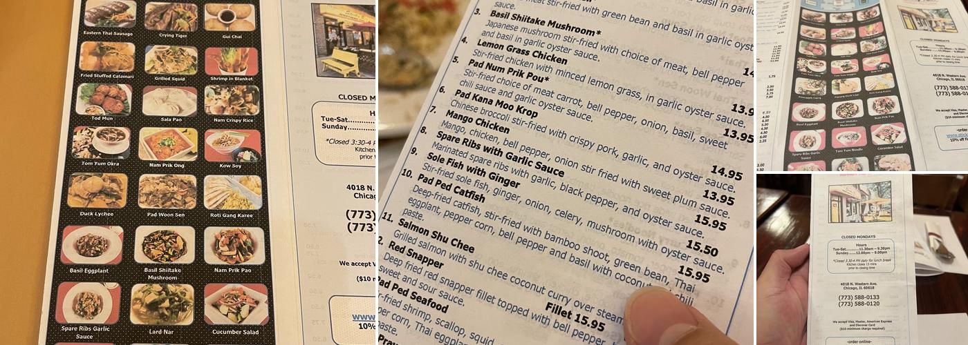 Sticky Rice Menu
