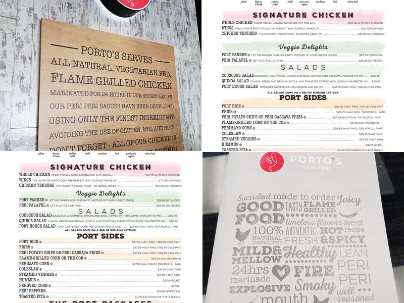 The Port of Peri Peri Menu