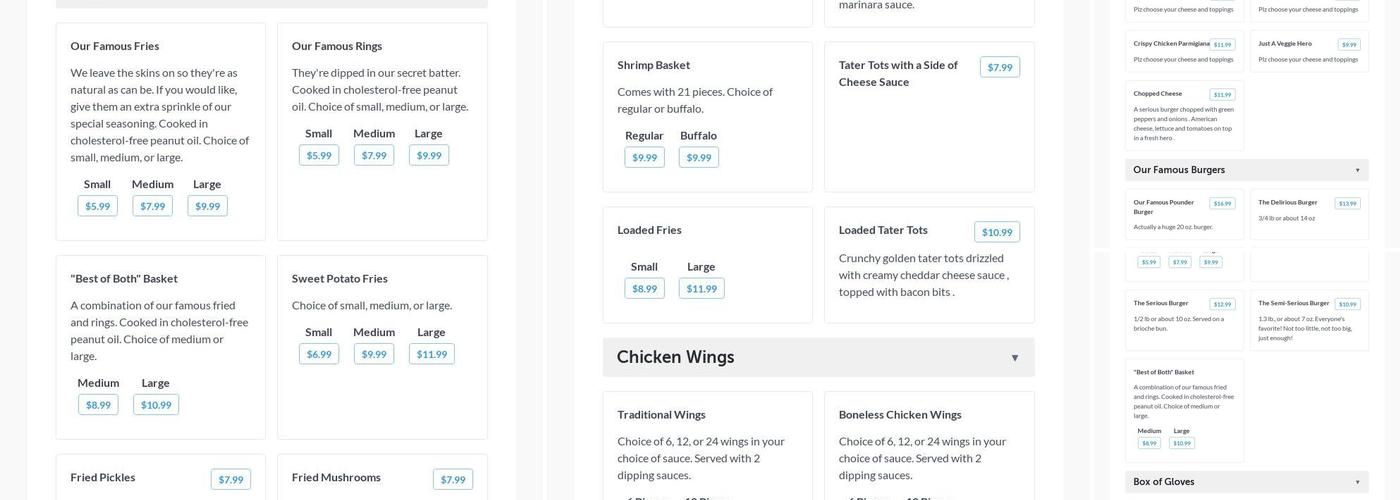 Cheeburger Cheeburger Menu