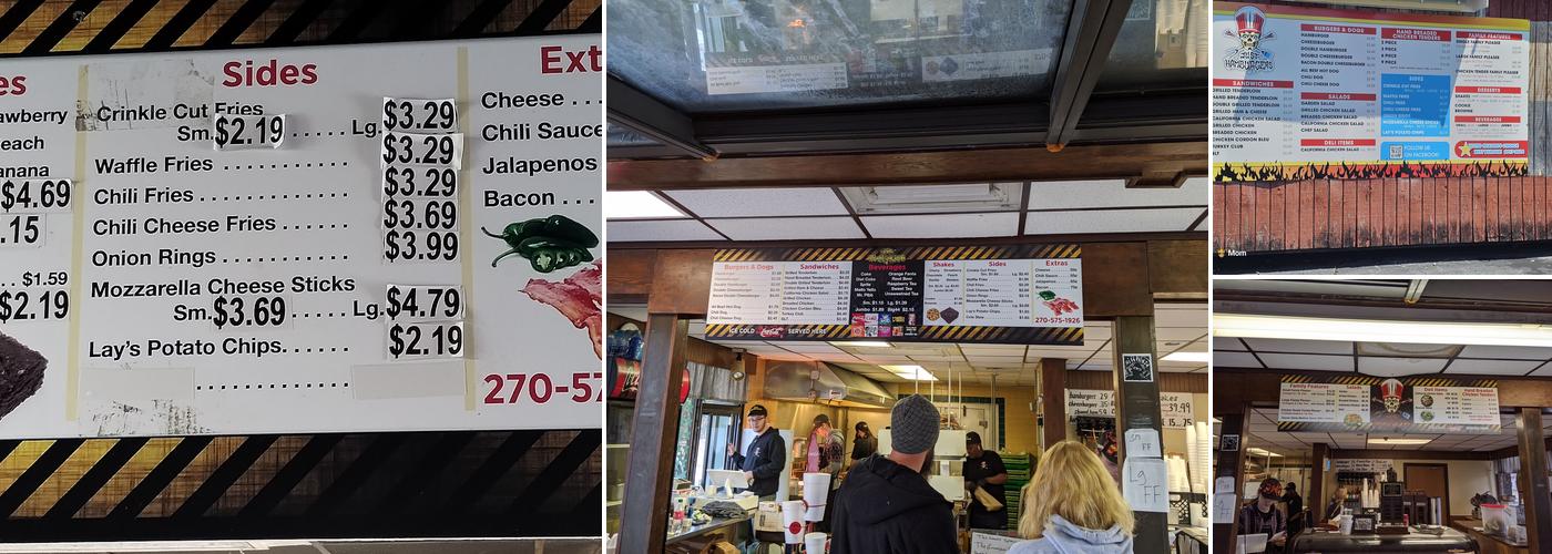 Just Hamburgers Menu